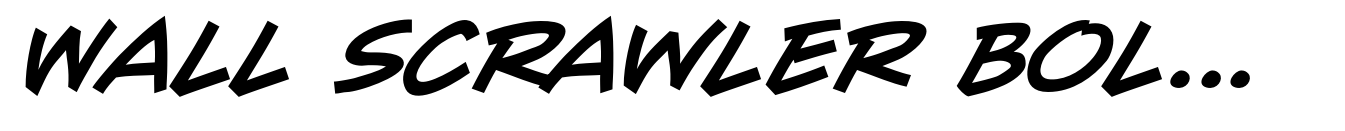 Wall Scrawler Bold Italic